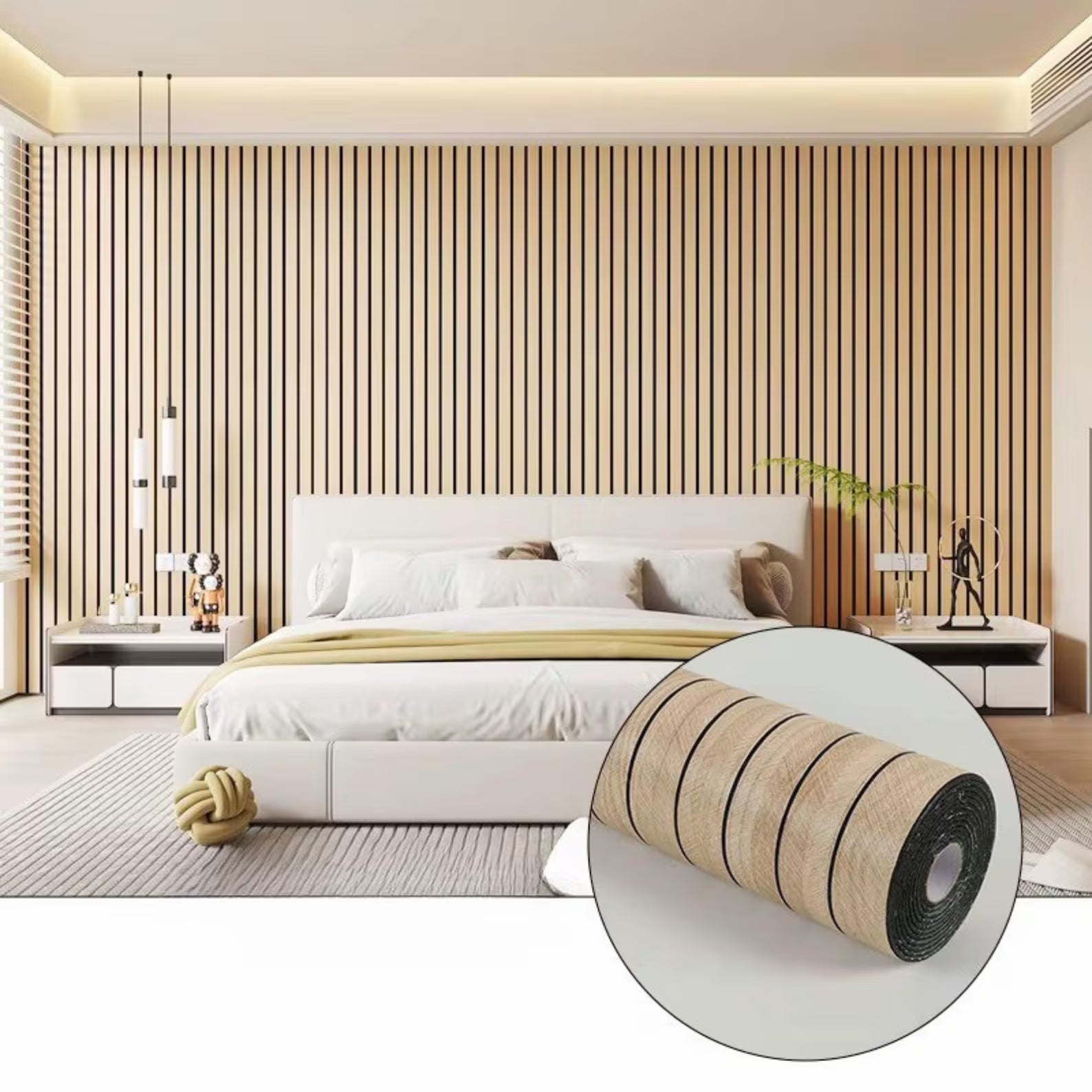 DOMMO™ Wood Slat Wallpaper