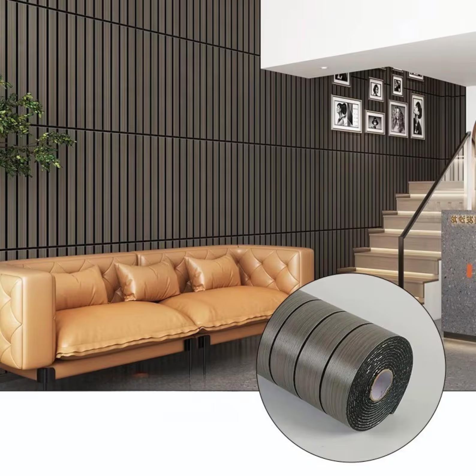 DOMMO™ Wood Slat Wallpaper