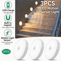 DOMMO™ MotionGlow — 3-Pack Rechargeable Motion Sensor Lights