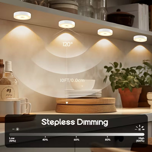 DOMMO™ MotionGlow — 3-Pack Rechargeable Motion Sensor Lights