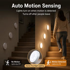 DOMMO™ MotionGlow — 3-Pack Rechargeable Motion Sensor Lights